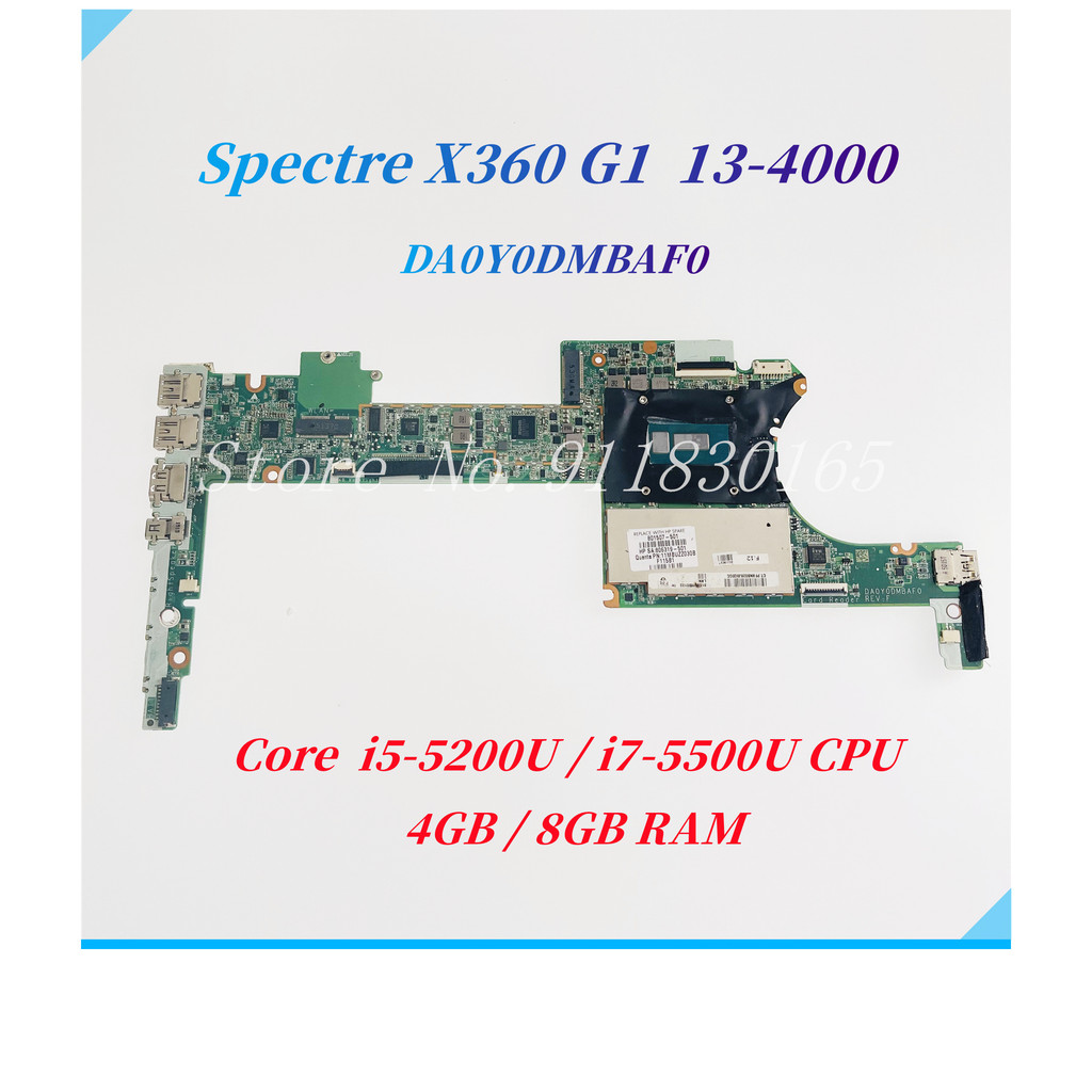 Da0Y0Dmbaf0 For Hp Spectre X360 G1 13-4000 Laptop Motherboard With Core I5-5200U I7-5500U Cpu