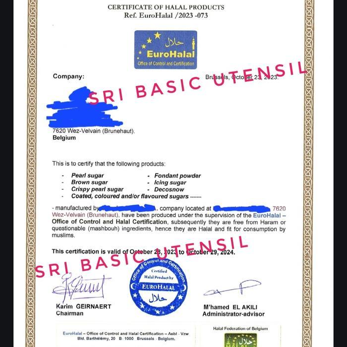 BakeID- Sri Belgian Pearl Sugar Nib