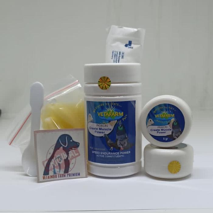 CREATE MUSCLE POWER 50 GR VETAFARM VITAMIN BURUNG PARROT MERPATI MURAI