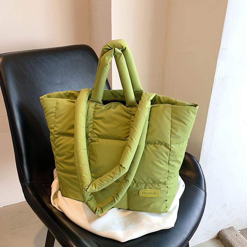 Tas Wanita Cotton Soft Kotak - Tas Selempang & Tangan Daily Urban - Desain Minimalis - Warna Coklat,