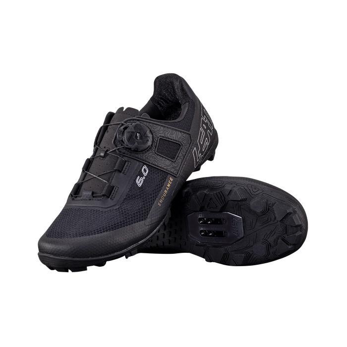 SIAPKIRIM SHOES / SEPATU LEATT MTB 6.0 CLIP ENDURANCE PRO - BLACK READY STOCK