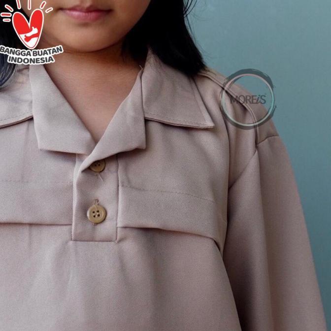 New- ''Salle" Seragam Pramuka Siaga Panjang Bahan Rapilo/Laricci Perempuan Termurah