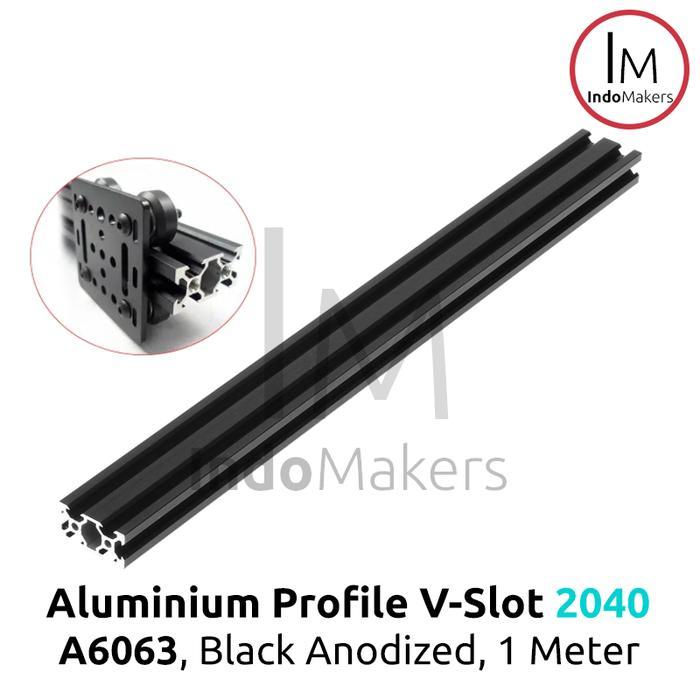 Aluminium Profile / Extrusion A6063 V Slot 2040 Linear Rail Black