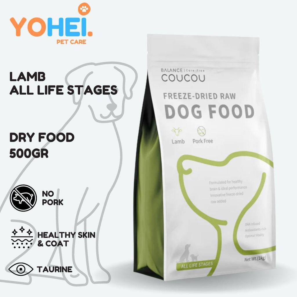 COUCOU Lamb Dry Dog Food All Life Stages Freshpack 500gr