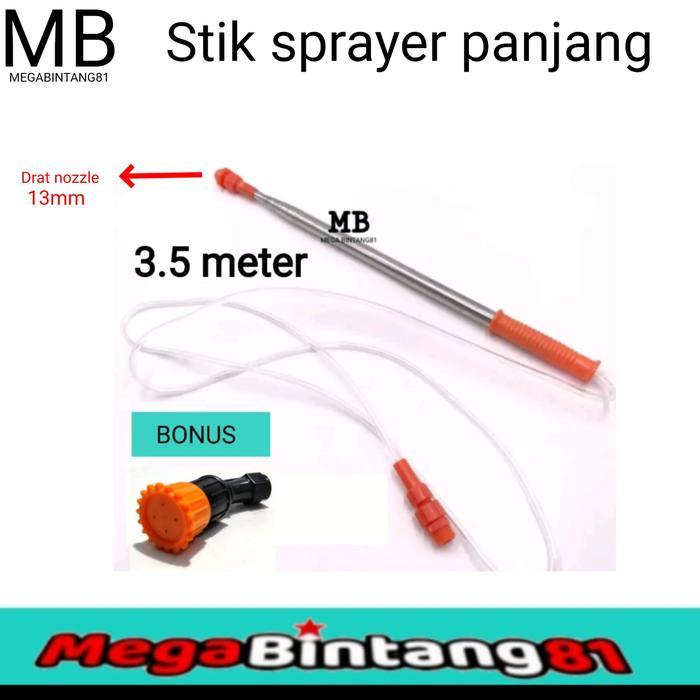 FARM- Stik Sprayer Panjang Elektrik 3.5Meter Stik Teleskopik Panjang Stik Sprayer Antena