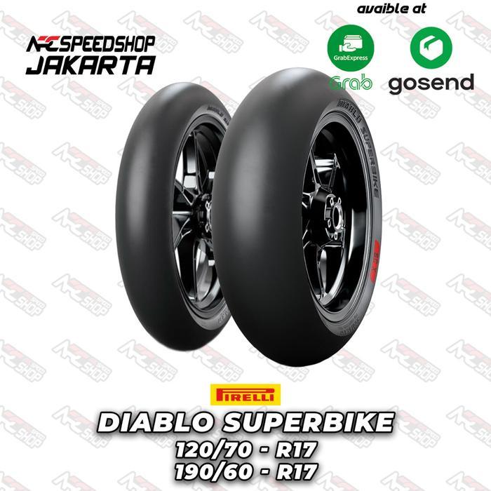 BAN PIRELLI DIABLO SUPERBIKE 120 70 17 & 190 60 17 SET BAN PIRELLI ZX25R RR ZX4R ZX6R ZX10R CBR250RR