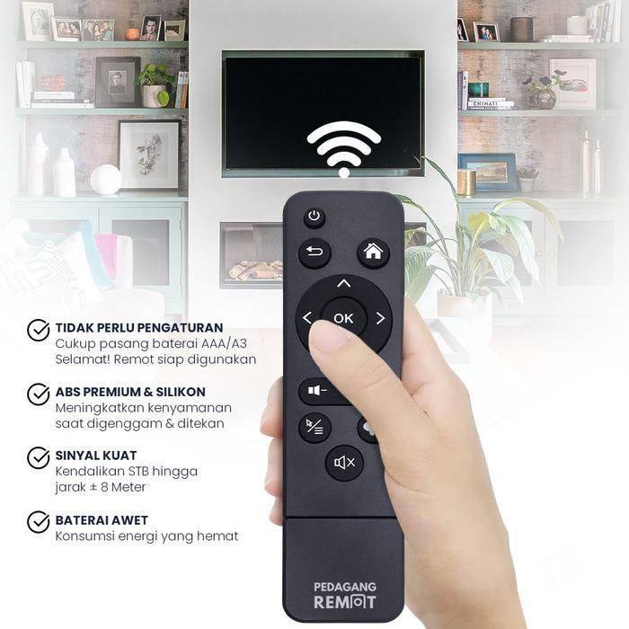 TRONIC- Remot Remote Stb Akari Ax512 / Remote Set Top Box Android Tv Box Ax117 Rca-117