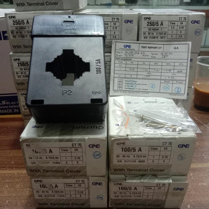 CT GAE CT 70 100/5A CURRENT TRANSFORMER CT70 GAE 100/5A Original