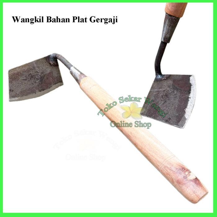 Wangkil Bahan Plat Gergaji Model Miring / Pacul kecil / Cangkul Mini Model Samping Alat Dangir