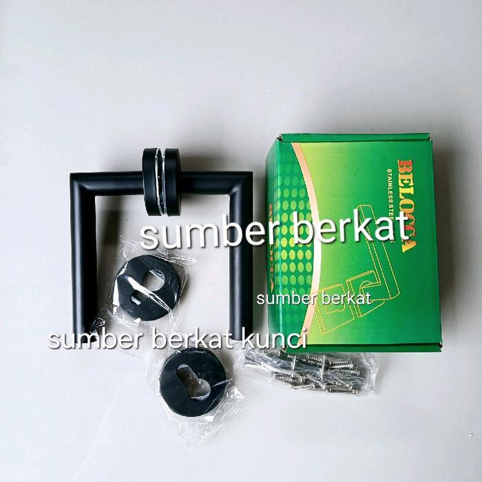 porxx- Handle Pisah Belocca 103 Hitam , Handle Pintu Rumah Minimalis Hitam , Handle Minimalis