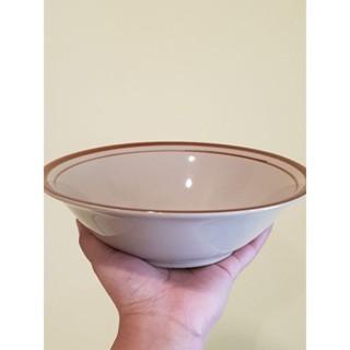 SALE MANGKOK KERAMIK LIST COKLAT (6biji) MANGKOK KERAMIK LINEA MANGKOK KERAMIK SOTO MANGKOK KERAMIK