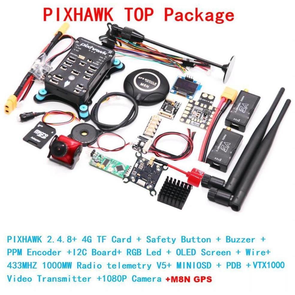 Rctosky Carbon Fiber 350 Frame Kit Pixhawk2.4.8 Flight Control Ardupilot Radio Telemetry Quadcopter