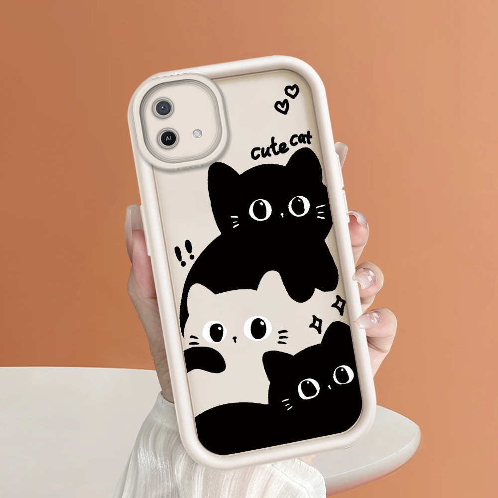 Casing Hp Untuk For OPPO A16K A16E Silikon Case Cute Cat 2761 TY Terbaru Phone Softcase Mode Cesing 