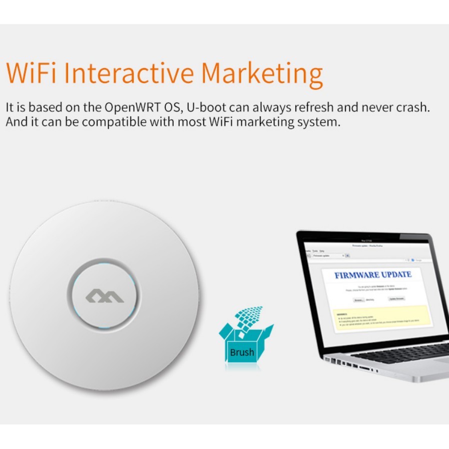 - 300Mbps Wifi Ceiling Ap High Power Wireless Router Access Point