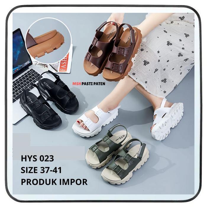 TERMURAH Sandal gunung karet impor wanita Sepatu sandal tali wanita hys ori Sendal