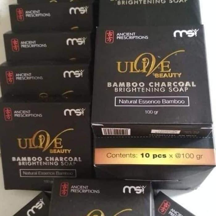 Bamboo charcoal msi sabun bamboo arang / Ulive Bamboo Charcoal msi