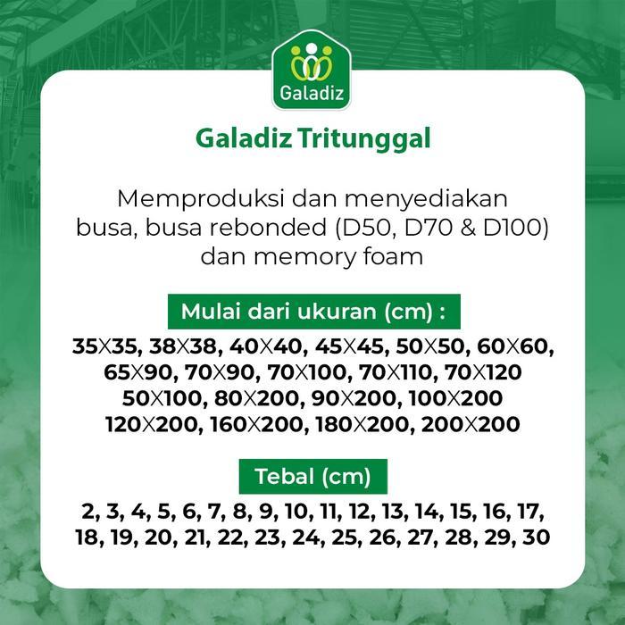 8a0r- Busa Rebonded / Rebonded Foam / Matras Density 50 Uk 120 X 200