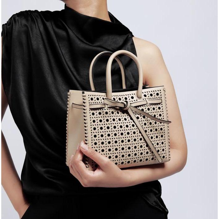 Ella & Glo Bianca Bags Genuine Leather Bag - Tas Kulit Wanita Laser Cut Grafik Pattern