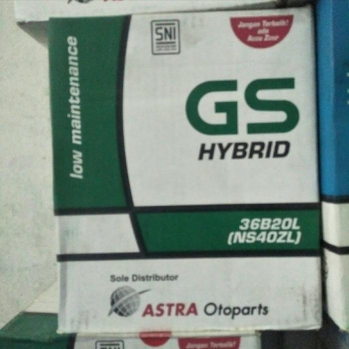 Aki Mobil Agya, Ayla, Sirion, Freed Ns40Zl Gs Astra Hybrid Aki Basah