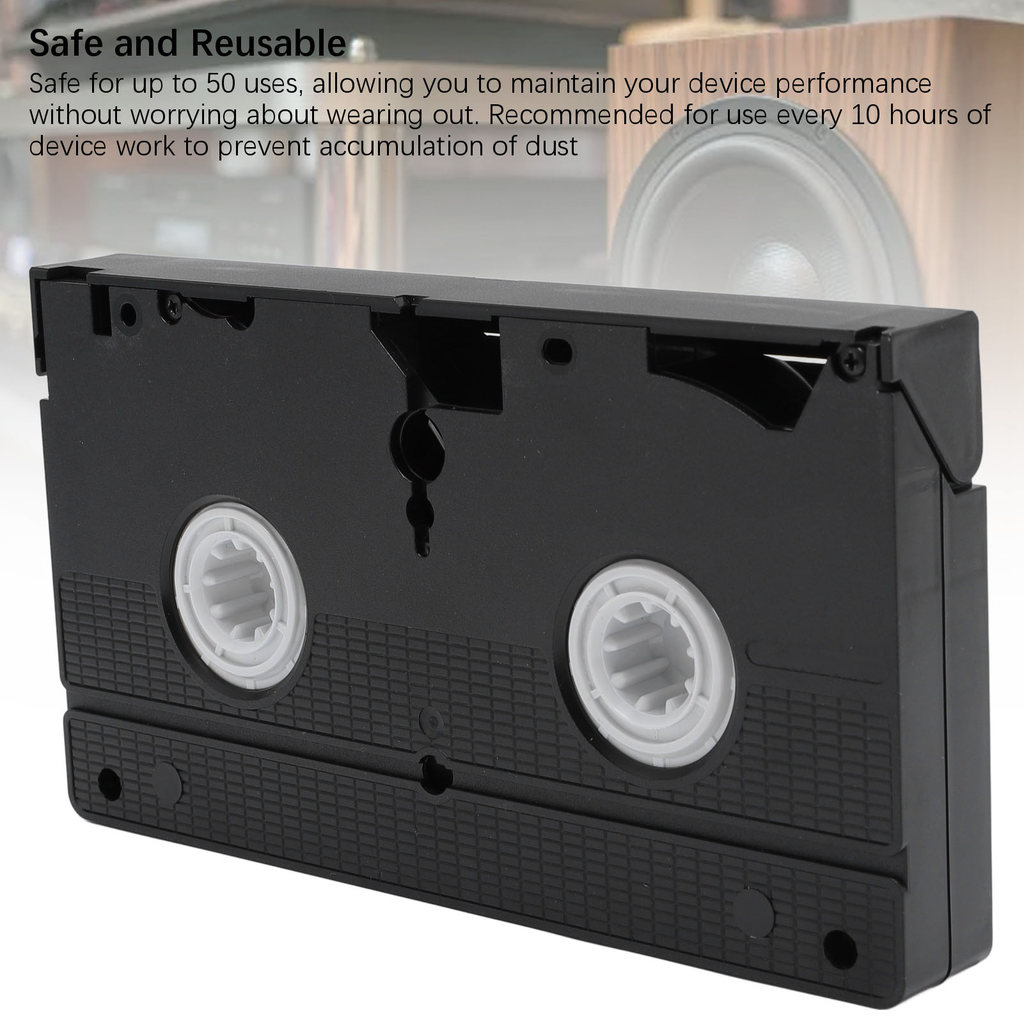 Vhs Head Cleaner Vcr Head Cleaner Vcr Vhs Head Cleaner Reusable Video Player Head Cleaning Tool Dry