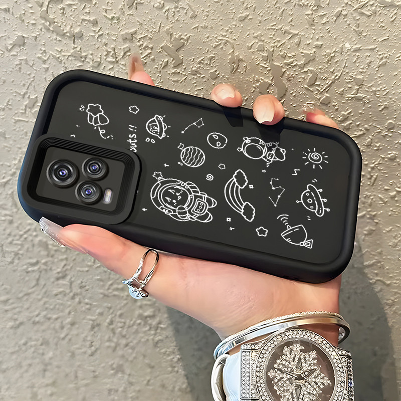 Casing Hp VIVO V20 VIVO V20 Pro Case Casing melukis astronot pola Kasus HP Tangga Langit Mewah Silik
