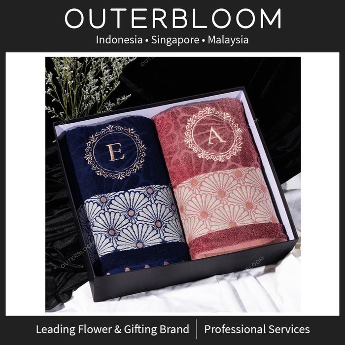 One.Year..... Hampers Wedding Kado Hadiah - Outerbloom Couple Set Soulmate Towel