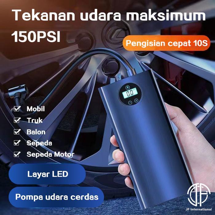pompa angin mobil inflator pompa ban mobil elektrik portabel