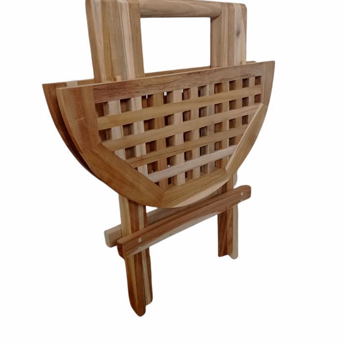 Meja Lipat Bulat Cafe Teras Outdoor