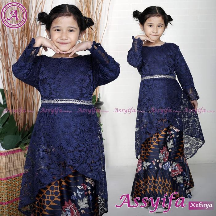 ASLI stelan kebaya brukat anak Ersa kombi rok duyung instan batik READY STOCK