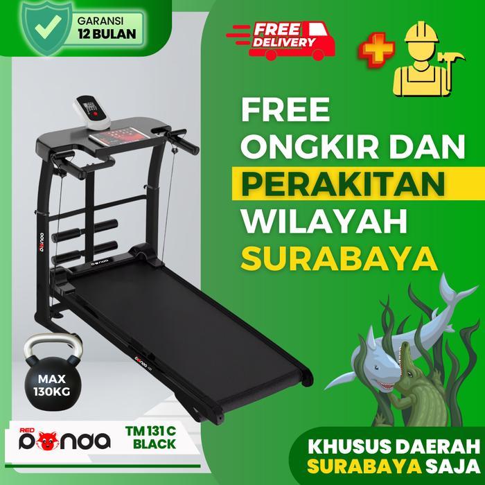 Free Ongkir + Rakit Surabaya Sekitar - Manual Treadmill Redpanda 131