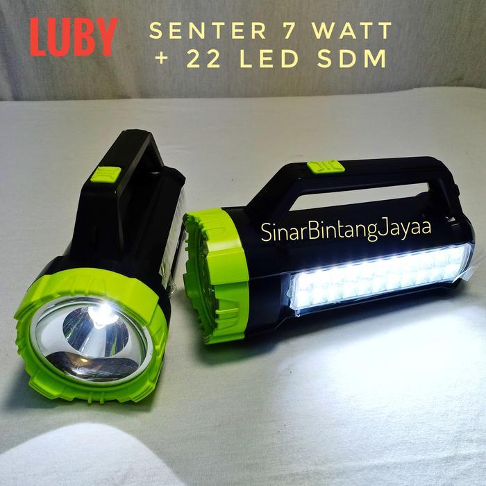 SENTER TANGAN LED LUBY L-2689 RECHARGEABLE / SENTER TANGAN LED LUBY