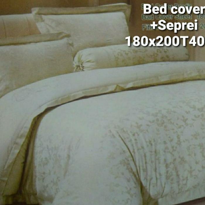 TERLARIS Bed cover full set Premium Bahan King koil King size 10x200xT40cm Selamat Berbelanja