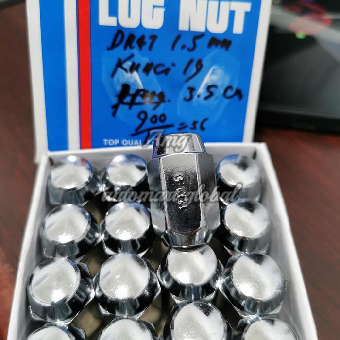 New Mur Baut Roda 1.25 Kunci 19 3.5Cm Set 16Pc Kode Nmb20