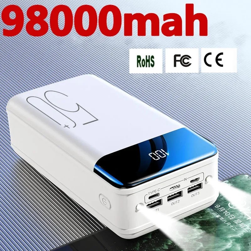 Genuine Fast Charging 100000Mah /98000Mah Power Bank Large