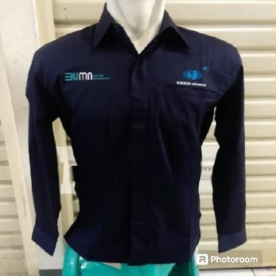 KEMEJA BUMN SURVEYOR INDONESIA SERAGAM SURVEYOR NEVY LENGAN PANJANG