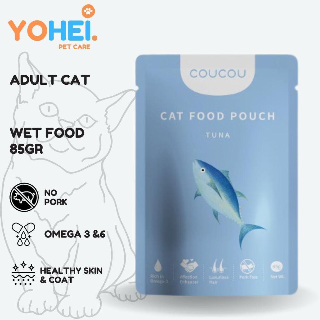 COUCOU Tuna Cat Wet Food Pouch All Life Stages 85gr