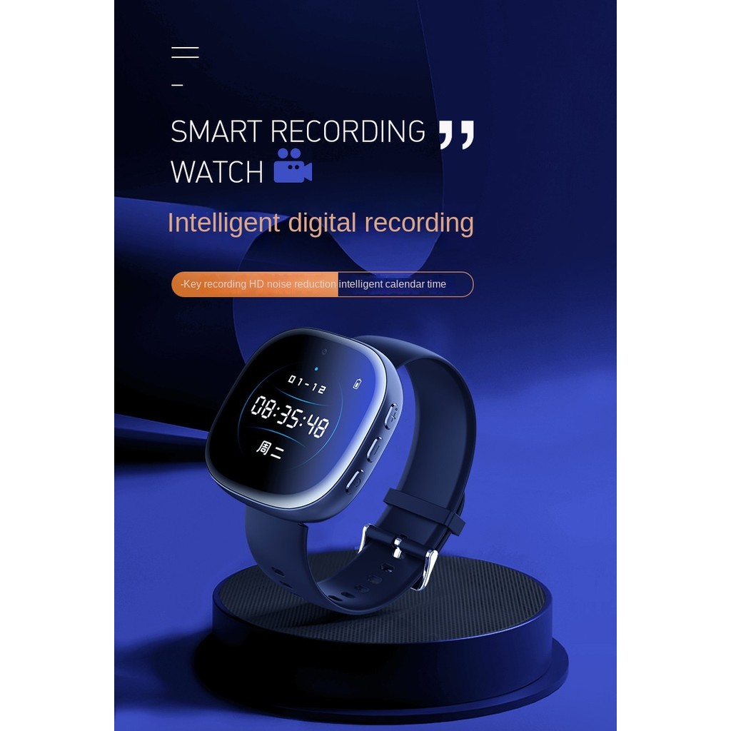 Smart Watch Bluetooth Connection 1080P Mini Camera Audio Video