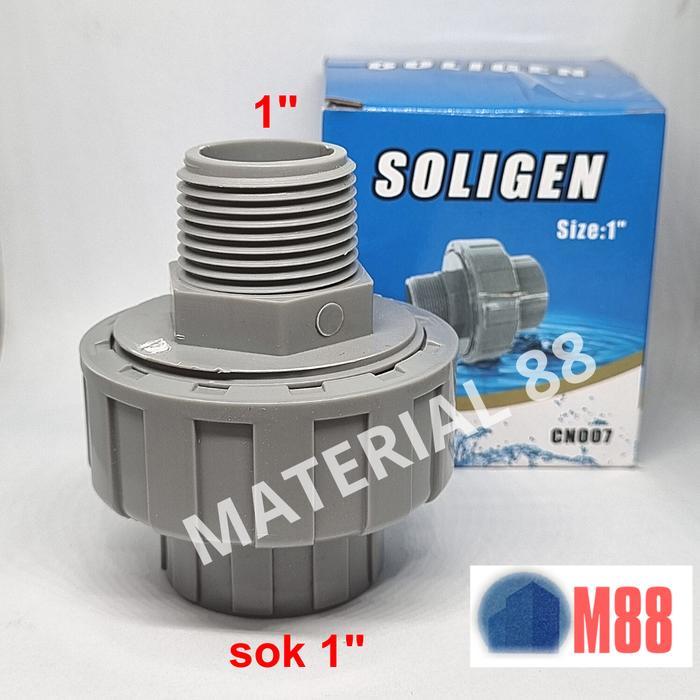 Water Mur DRAT LUAR + SOK 1 inch - Drat Luar 1 Sok 1 Watermur PVC
