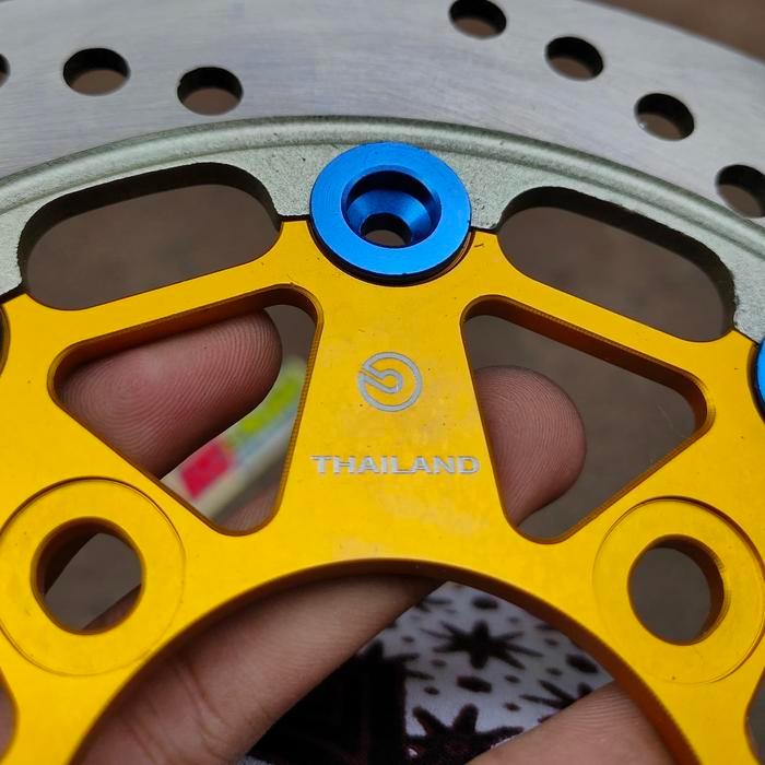 Disk brembo gold floating blue 220mm universal original thailand