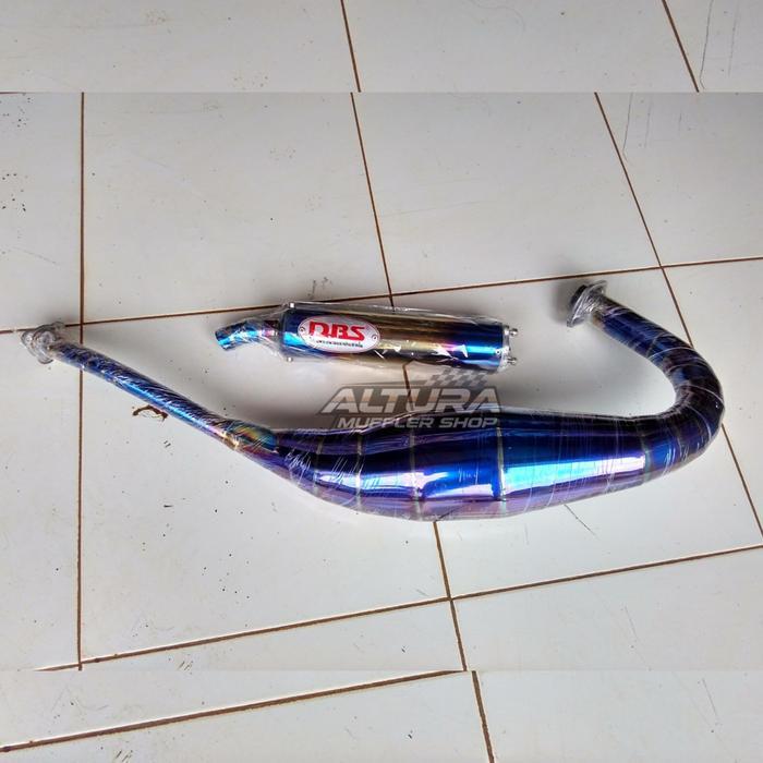 Knalpot Racing Dbs Blue Moon Stainless Steel Kenalpot Ninja 150 R Rr Ss Kolong
