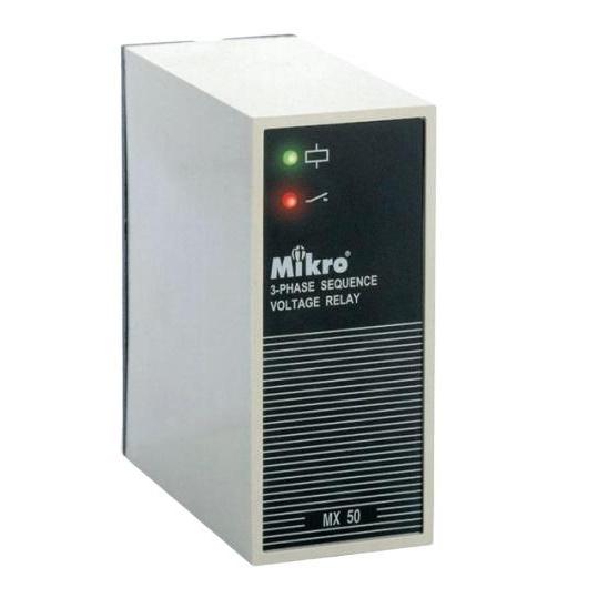 Mx 50A - Phase Failure Relay & Phase Sequence 3 Phase - Mikro