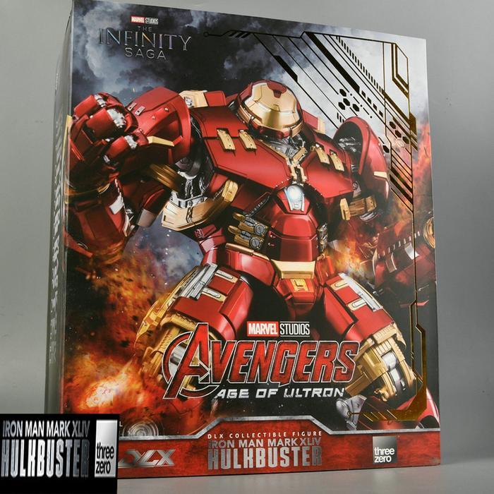 SALE 100% ORIGINAL THREEZERO DLX HULKBUSTER MARK 44 COMBINE IRON MAN MARK 43 SUPERHERO MARVEL
