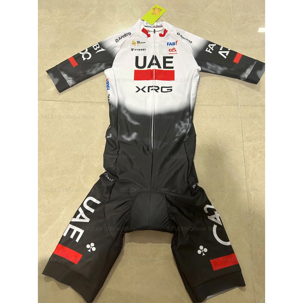 Triathlon Suit 2025 UAE TEAM Men NEW Bodysuit Short Sleeve Cycling Jersey Quick Dry Jumpsuit Cycling