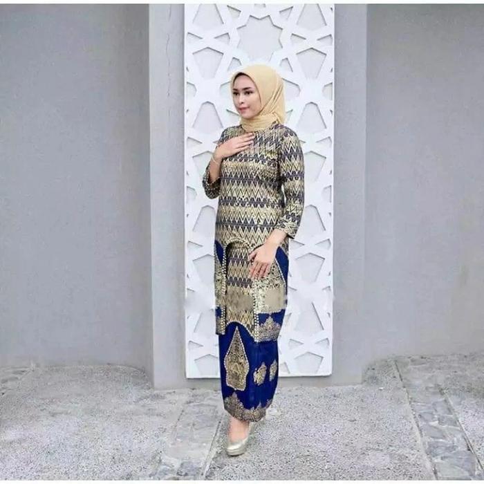 SETELAN TUNIK ROK SPAN MOTIF WAYANG KURUNG + ROK BATIK JUPRI