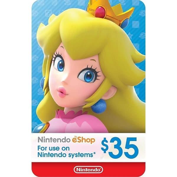 zmaa- Nintendo Eshop Card Network Usa Us Wallet 35 Usd Dollar Dolar $35