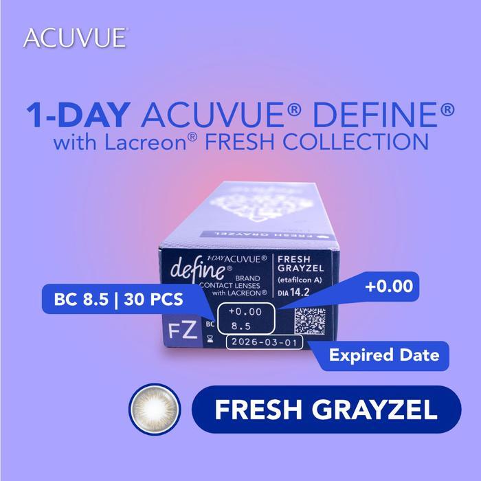 bz61- Softlens Acuvue Define Fresh Grayzel (Daily)