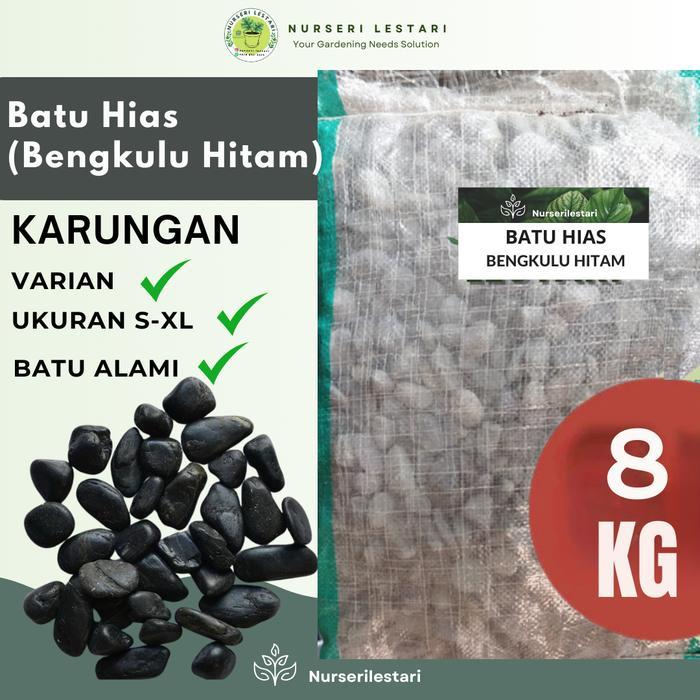 Batu Koral Hitam Bengkulu / Batu Alam Hias Taman Karungan