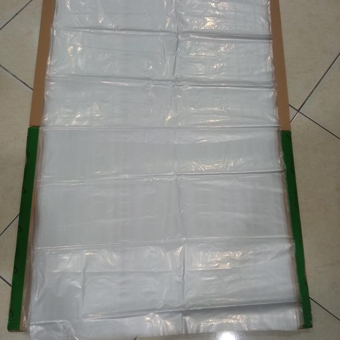 klpu- Kantong Plastik Pe Bening Besar Transparan Ukuran 60X100 Cm 12 Pcs