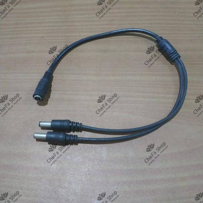 News Kabel DC Spliter 2 / Sambungan Cabang Jack DC / Power Adaptor Splitter