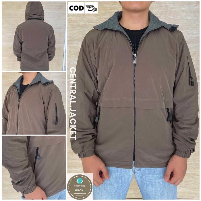Eiger - Jaket Tactical TAD Waterproof - Jaket Pria Parasut Taslan Velcro